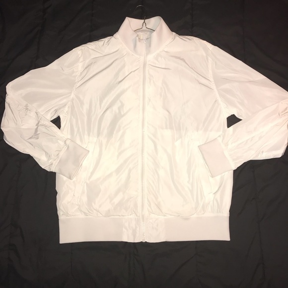 white thin jacket